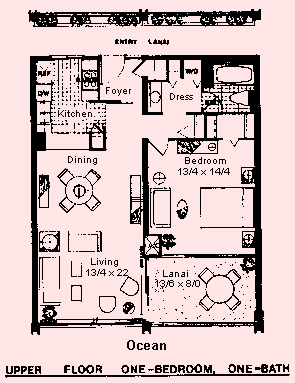 1 Bedroom Floor Plan